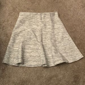 LOFT TWEED SKIRT NEUTRAL/BLACK COMBO